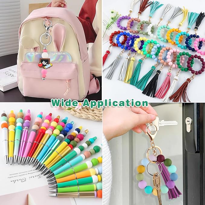 150Pcs Silicone Beads 15mm Mix Color, Bulk Silicone Beads 15mm - Image 5