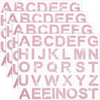 Zonon 136 Pieces Rhinestone Iron-on Letter Large Glitter Bling Alphabet Sticker by Zonon