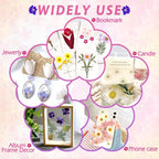 140 Pcs Dried Pressed Flowers for Resin, Real Pressed Flowers Dry Leaves Bulk - Image 6