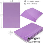 Allgala 20-Value-Pack EVA Foam Paper 8x12 Inch Sheets-Lavender-CF85313 - Image 2