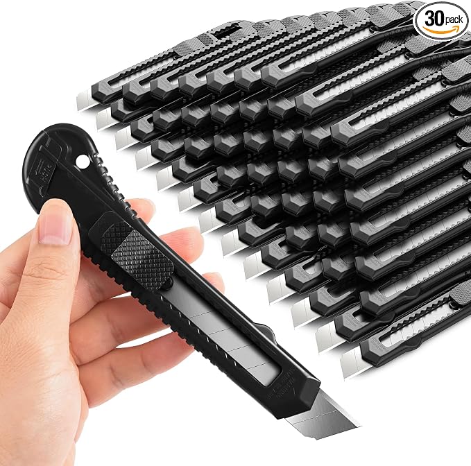DIYSELF 30 Pack Box Cutter Retractable, Box Cutters by DIYSELF