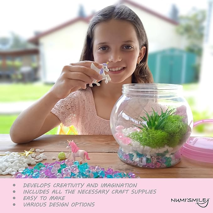 Make Your Own Light-Up Fairy & Unicorn Terrarium Arts and Crafts - Image 4