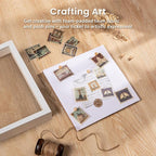 Califortree Small 5x5 Shadow Box Frame, Soft Linen Back, Push Pins Included - Image 2