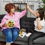 Nuberlic Sunflower Embroidery Kit 3 Pack Embroidery Kits - Image 2