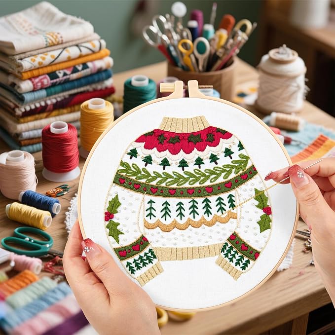 Crafmanoe Christmas Embroidery Kits - Image 5
