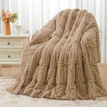 Wemore Jacquard Fleece Weighted Blanket Queen Size 60" x 80" 15lbs, Ultra Soft by WemoreDirect