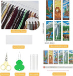 NEGEKFKX 6 Pcs National Park Cross Stitch Bookmark Kit - Image 2