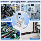 Electric Wire Tape Wrapping Machine, Portable Automatic Harness Tape Winder - Image 6