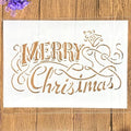 TIAMECH A4 Reusable Merry Christmas Stencil by TIAMECH