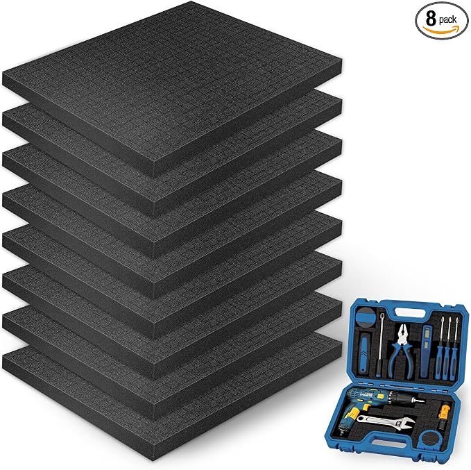 8Pcs Pick and Pluck Foam Large Size Apart Foam Insert Pre-Cubed Pick Padding by Unknown