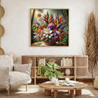 Tropical Flower Bouquet Diamond Painting Kit - Image 3