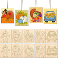 COCHIE 10PCS Large Thanksgiving Unfinished Wood Crafts to Paint by COCHIE