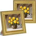 Vittanly 5x5 Picture Frames Set of 2, Ornate Vintage Photo Frame by Vittanly