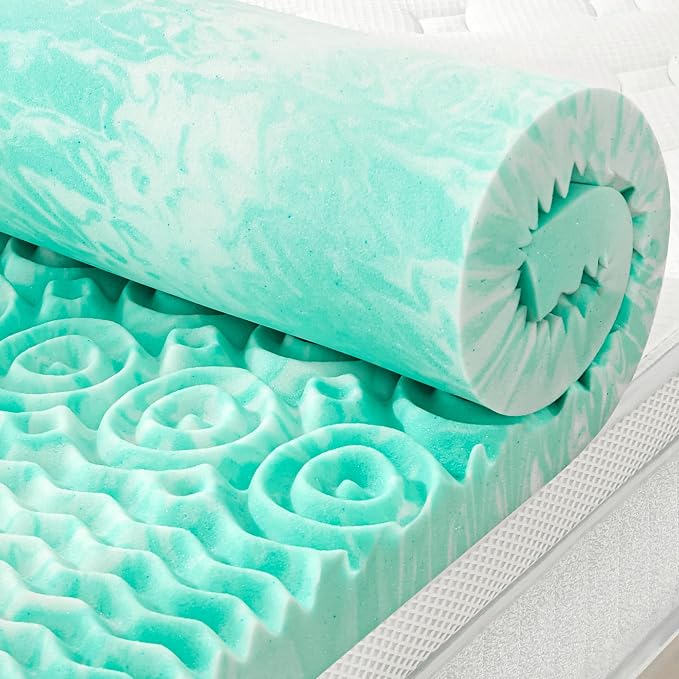 SINWEEK Mattress Topper Memory Foam Mattress Topper 1.5 Inch Queen Soft by SINWEEK