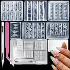 6pcs 3D Flower Silicone Nail Art Molds Kit by Unknown