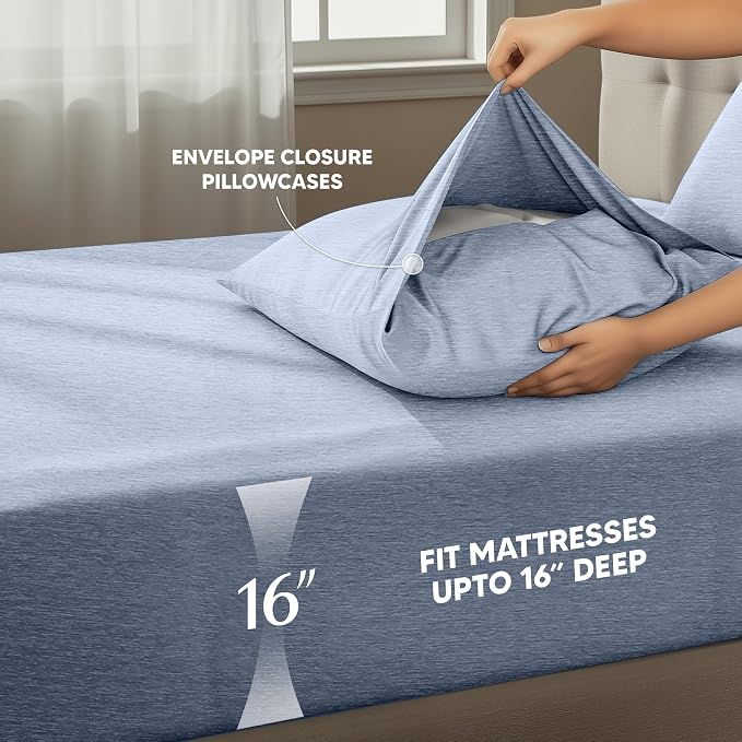 Utopia Bedding Queen Size Sheet Set – 4 Piece Bed Sheets, Soft and Breathable - Image 4