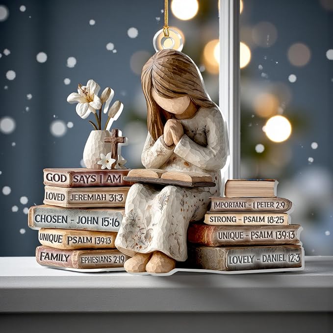 Christmas in July Decorations, God Says I Am Christian Christmas Ornament 2026 - Image 4