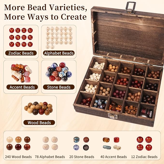 Bracelet Making Kit for Adults, DIY Jewelry Making Starter Kit for Adult Men - Image 3