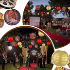 Panelee 12 Pcs Movie Night Party Decorations Theme Hanging Paper Lanterns - Image 4