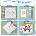 Nezyo 12 Sets Paint by Numbers Kit - Image 4