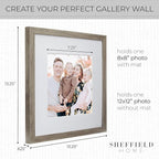 Sheffield Home 9 Piece Gallery Wall Frame Set, 12x12 Inch - Image 3