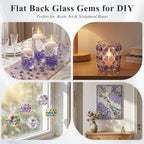 DomeStar 1 LB Flat Glass Marbles, Vase Fillers Beads, DIY Crafts Table Scatter - Image 6