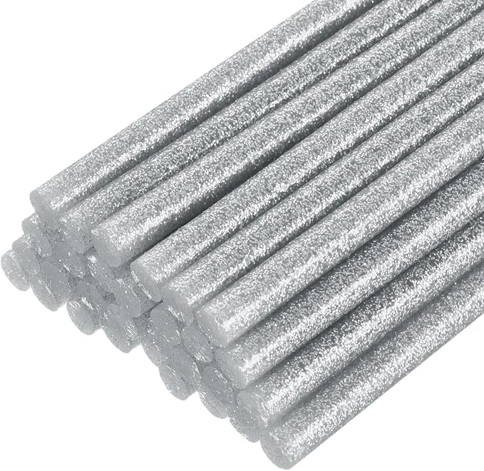 uxcell 30pcs Full Size Hot Glue Gun Sticks 8-inch x 0.27-inch High Sticky Small by uxcell