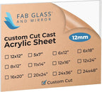 Fab Glass and Mirror Plexiglass Cut to Size – Custom Cut Clear Acrylic Sheet by FabGlassandMirror