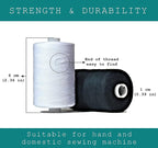 Black & White Sewing Thread - Image 3