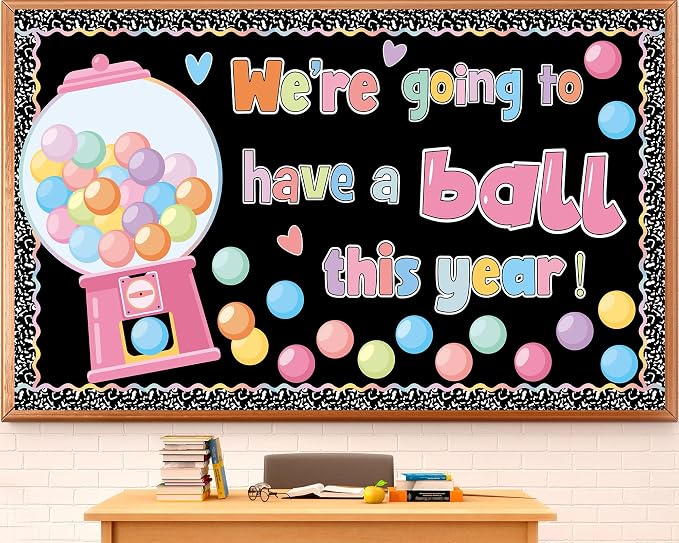 Gumball Machine Bulletin Board for Classroom Decorations Composition Notebook by Naozinebi