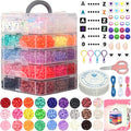 JULIMAIDONG 6500Pcs Pony Beads for Bracelets Making, 27 Colors Kandi Friendship by JULIMAIDONG
