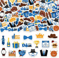 300Pcs Father's Day Foam Stickers, Cute Beard Tie Dad Foam Sticker Self by Bonieset