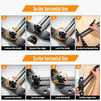 GRENPRO Combination Speed T-Square Ruler Angle Finder Woodworking Tools | - Image 5