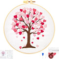 Love Heart Tree Embroidery Kits by Unknown