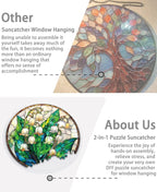 Acrylic Puzzle Suncatcher, Lily Valley White Sun Catcher - Image 5