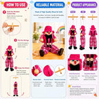 Meooeck 6 Pack Wooden Marionette Puppets Pull String Puppets, Include 6 Colors - Image 3