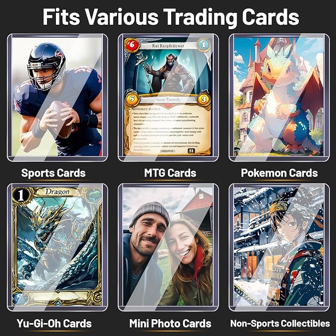 500 Hard Plastic Card Sleeves – 500 Toploads, 35PT Baseball Card Protectors - Image 5