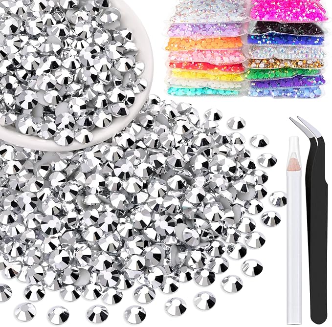 2500pcs 5mm Resin Rhinestones Bulk by BELLEBOOST