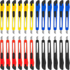 DIYSELF 24Pack Box Cutters Utility Knife Box Cutter Retractable, Extended Use by DIYSELF