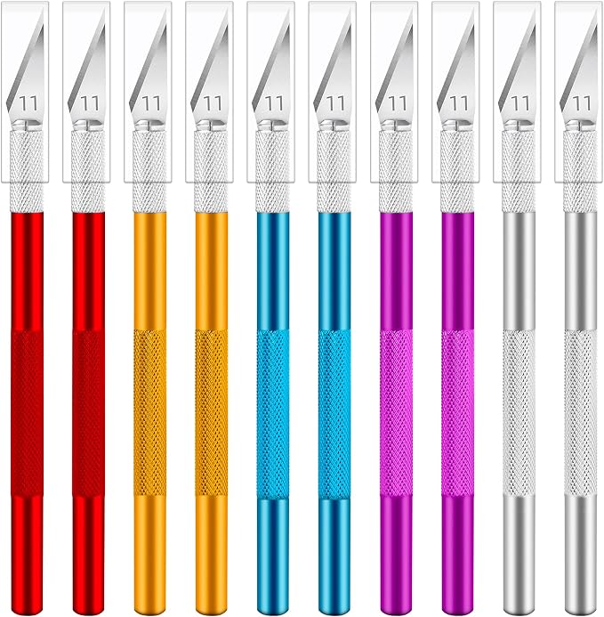 Jetmore 10 Pack Exacto Knife Set, Precision Craft and Hobby Knife by Jetmore
