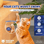 24 Pack Cat Scratch Furniture Protector Tape Sheets – Double-Sided Sticky - Image 2