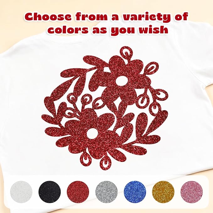 Glitter Red HTV - Image 5