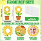 48 Set Sunflower Cutouts with Photo Space - Image 2