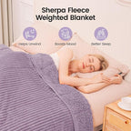 Sherpa Fleece Weighted Blanket - Image 2