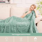 Super Fuzzy Soft Fleece Sherpa Weighted Blanket 20 lbs - Image 4
