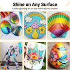 SAKEYR Super Golden Metallic Paint Markers, 12 Colors Sparkle Metallic Glitter - Image 5