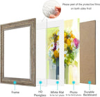 LUCKYLIFE 8x10 Picture Frame Set of 4, Rustic Brown Picture Frames - Image 3