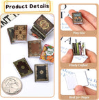 24PCS Miniature Books for Dollhouse, 1:12 Scale Mini Books | 24 pcs miniature - Image 3