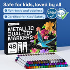 ARTISTRO 48 Metallic Acrylic Paint Markers - Image 7