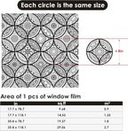 DKTIE Boho Stained Glass Look Window Privacy Film - Image 9